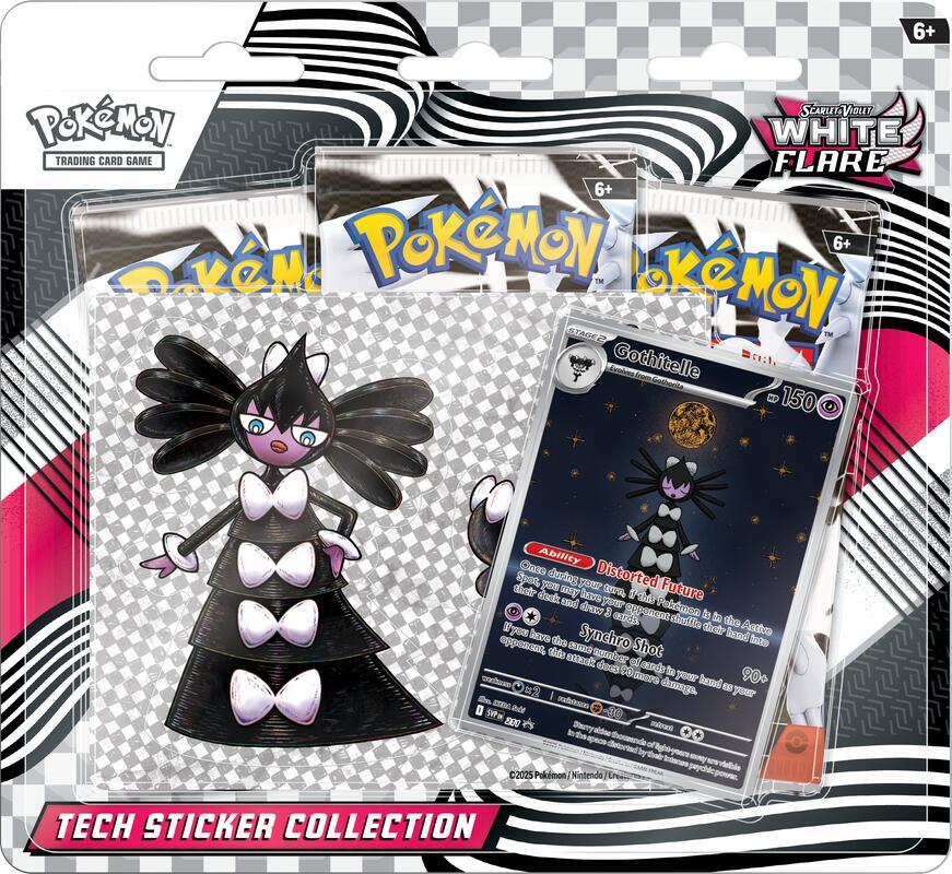 Pokemon - Scarlet and Violet - White Flare - Tech Sticker Collection - Gothitelle