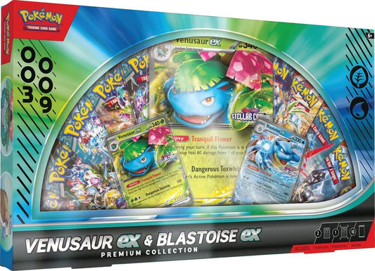 Pokemon - Venusaur EX & Blastoise EX Premium Collection Box