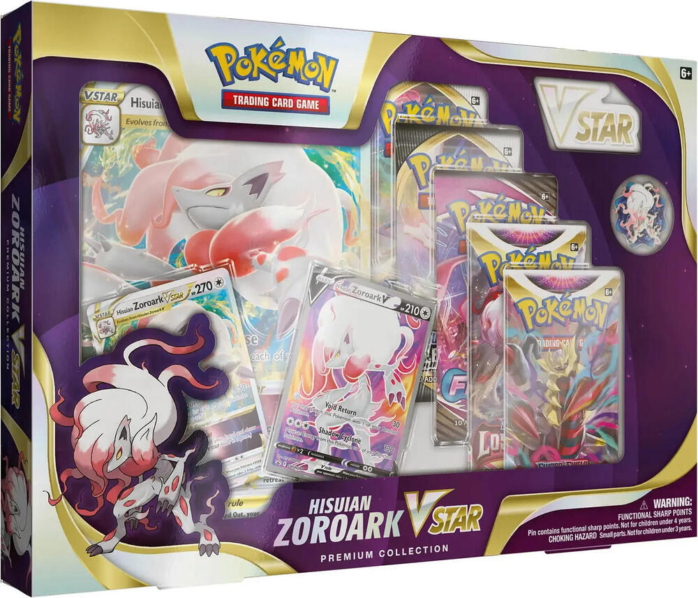 Pokemon Hisuian Zoroark VSTAR Premium Collection Box