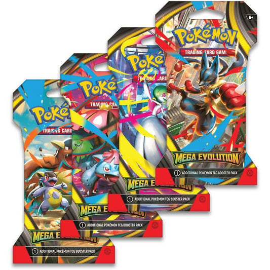 Pokémon - Mega Evolution - ME01 - Sleeved Booster Pack - Styles Vary