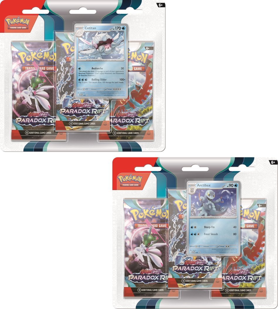 Pokemon - Scarlet and Violet - Paradox Rift - 3 Pack Blister