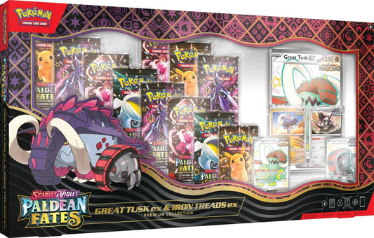 Pokemon - Paldean fates - Premium Collection - Great Tusk Ex & Iron Treads Ex