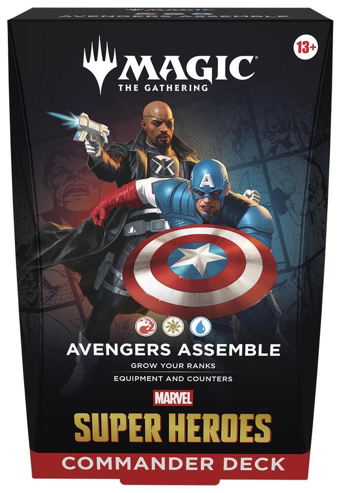 Magic The Gathering - MTG - Marvel Super Heroes - Commander Deck - Styles Vary
