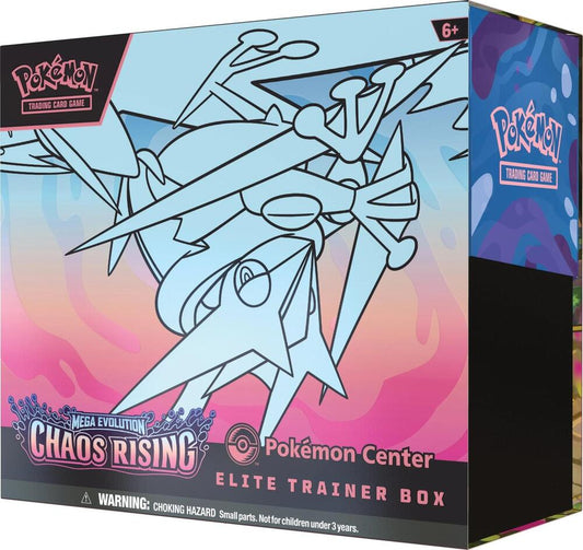 Pokemon - Mega Evolution - Chaos Rising - ME04 - Elite Trainer Box - ETB - Pokemon Center Exclusive
