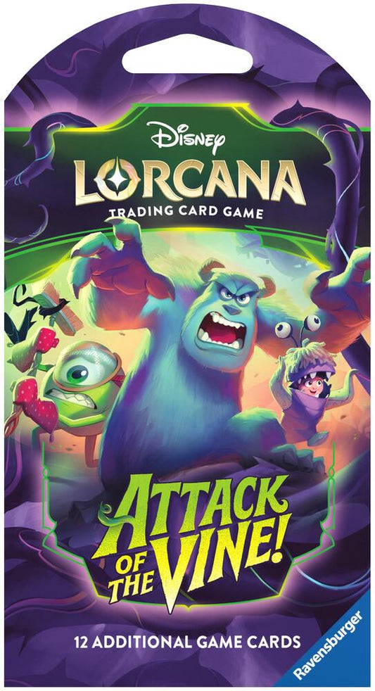 Disney - Lorcana - Attack Of The Vine! - Sleeved Booster Pack - Styles Vary