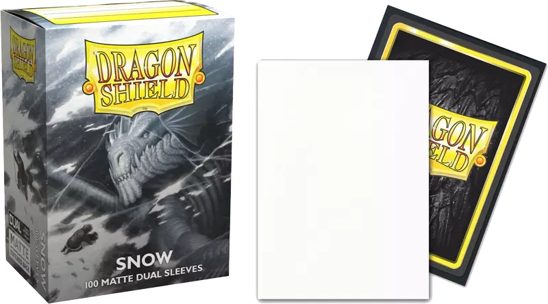 Dragon Shield - 100 Standard Sleeves - Matte Dual Snow