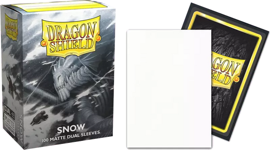 Dragon Shield - 100 Standard Sleeves - Matte Dual Snow