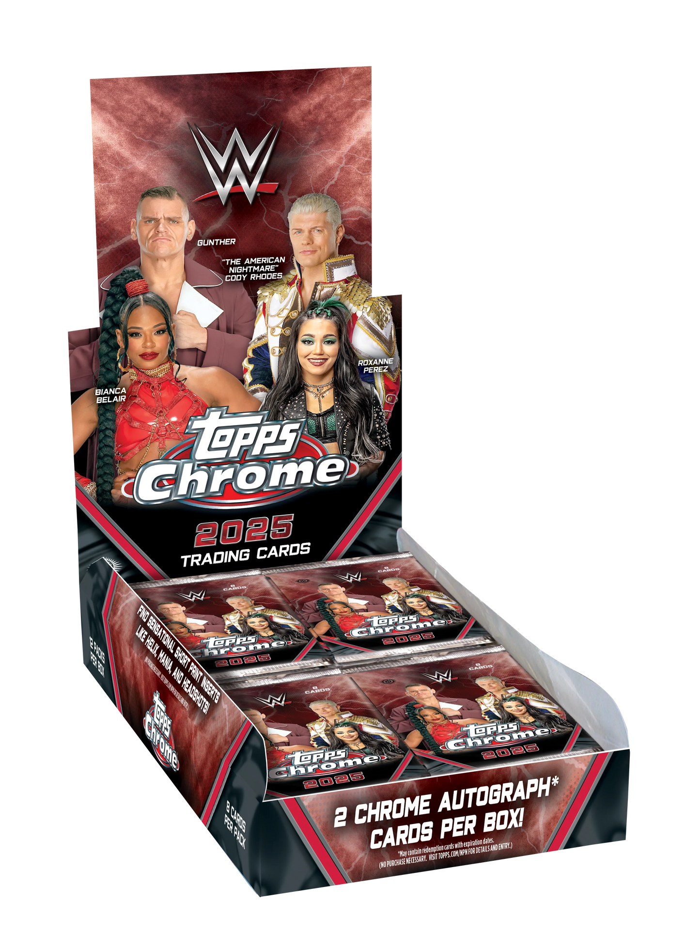 2025 Topps WWE Chrome Hobby Box
