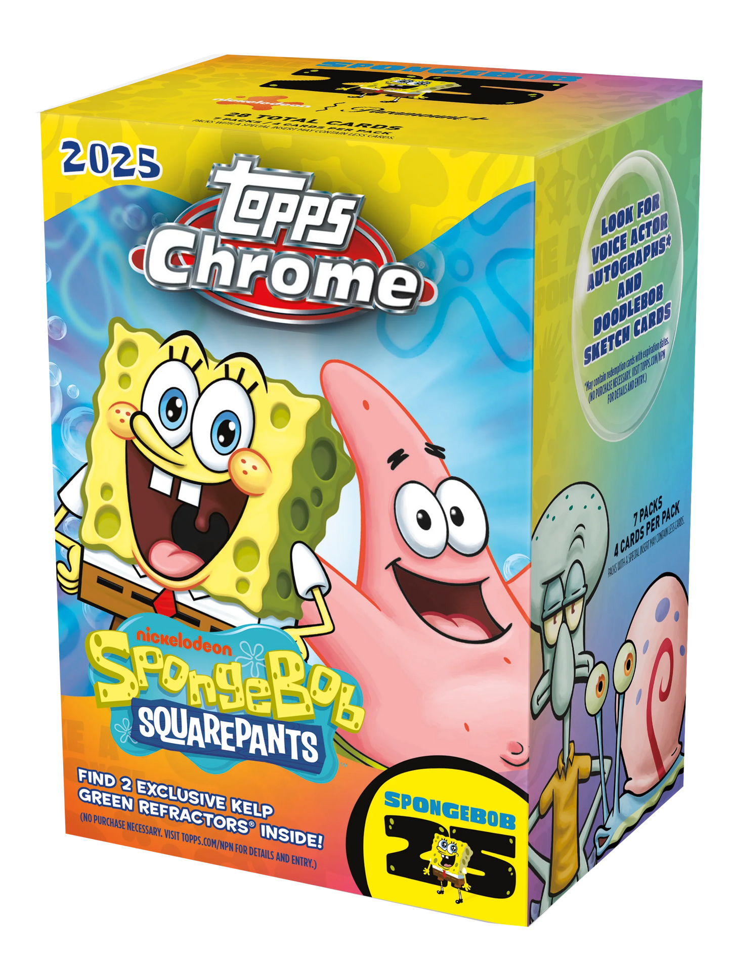 2025 Topps Chrome Nickelodeon SpongeBob Square Pants Blaster Box