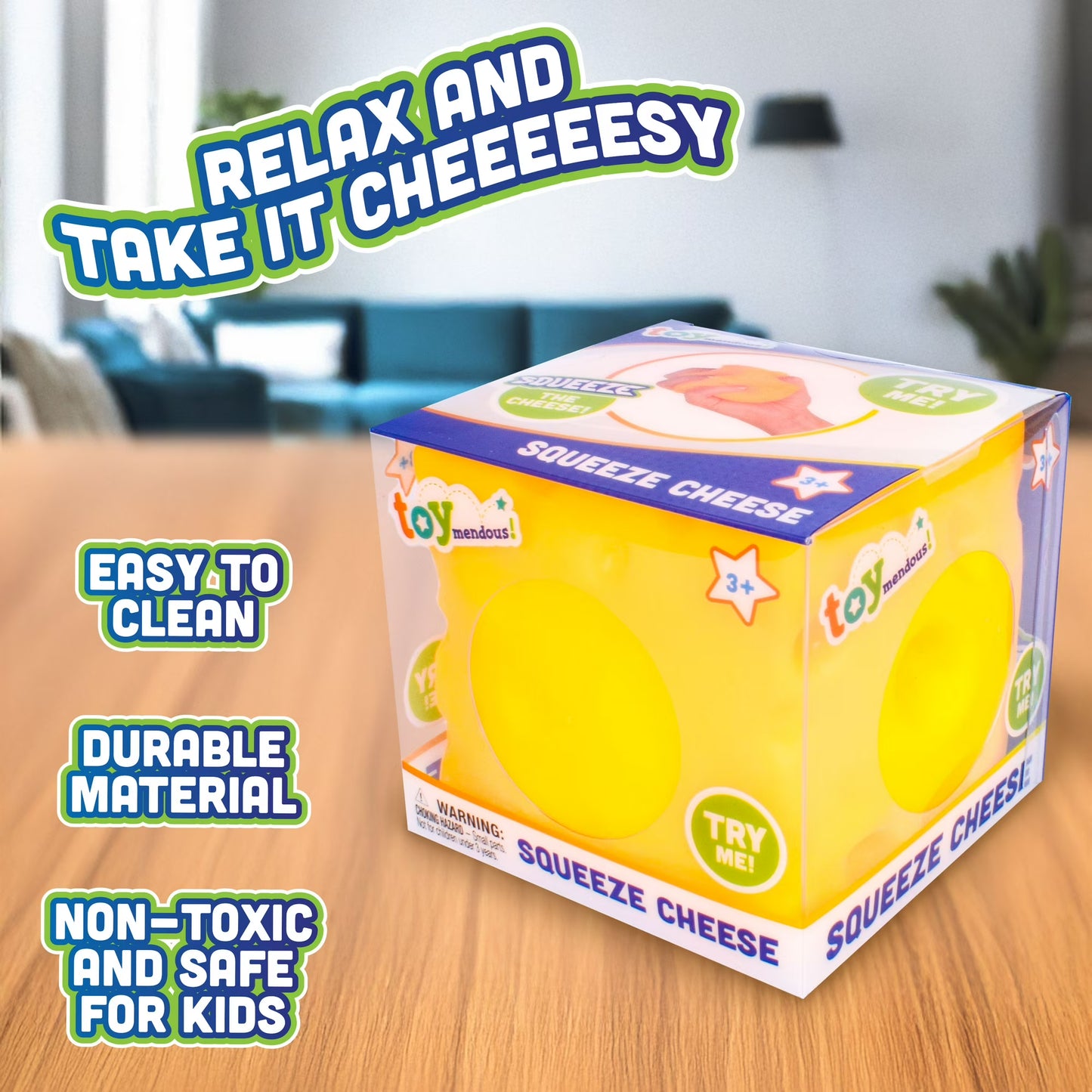 ToyMendous Squeeze Cheese