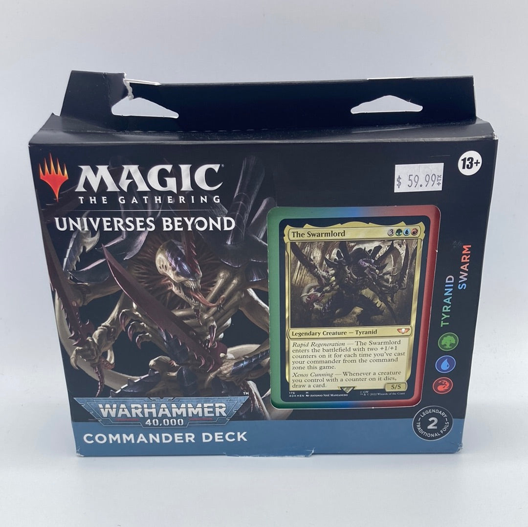 Magic The Gathering - MTG - Universes Beyond - WARHAMMER 40,000 - Commander Deck - Tyranid Swarm