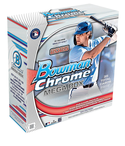 2025 Topps Bowman Chrome MLB Baseball Mega Box