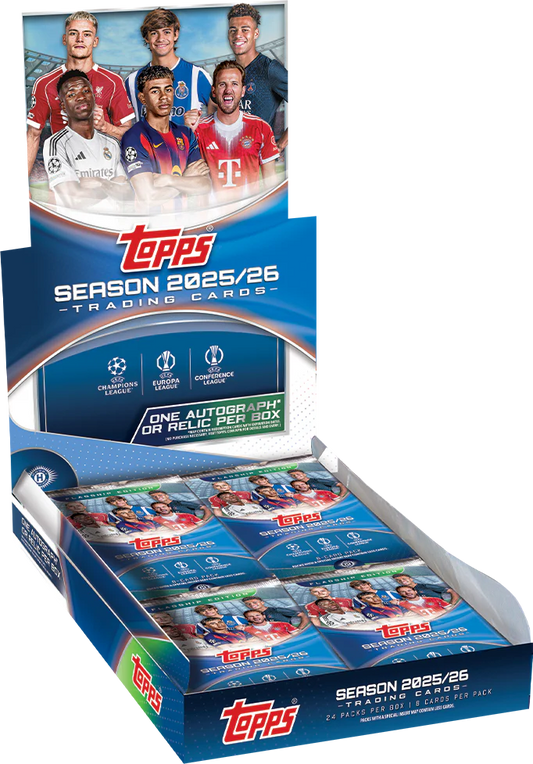 2025-26 Topps UEFA Club Competitions Soccer Hobby Box