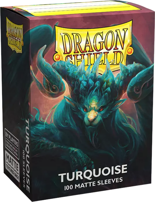 Dragon Shield - 100 Standard Sleeves - Matte Turquoise