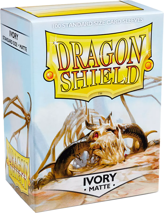 Dragon Shield - 100 Standard Sleeves - Ivory Matte