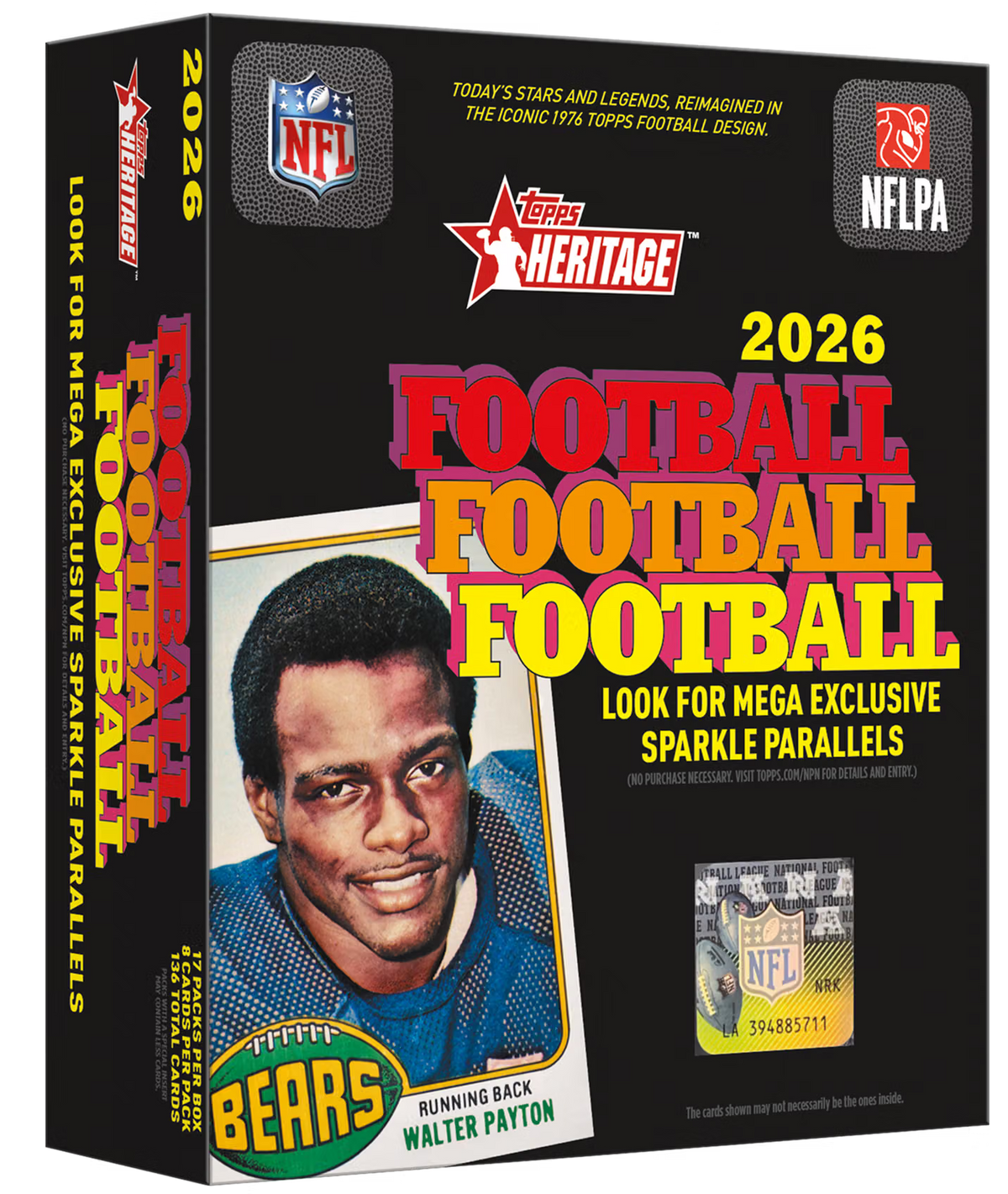 2026 Topps Heritage NFL Football Mega Box