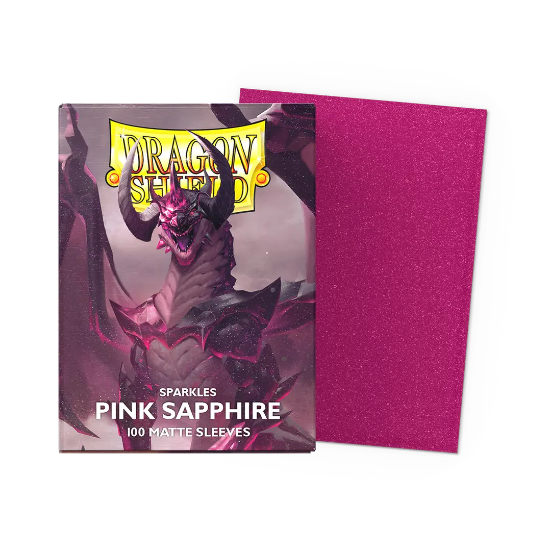 Dragon Shield - 100 Standard Sleeves - Matte - Pink Sapphire