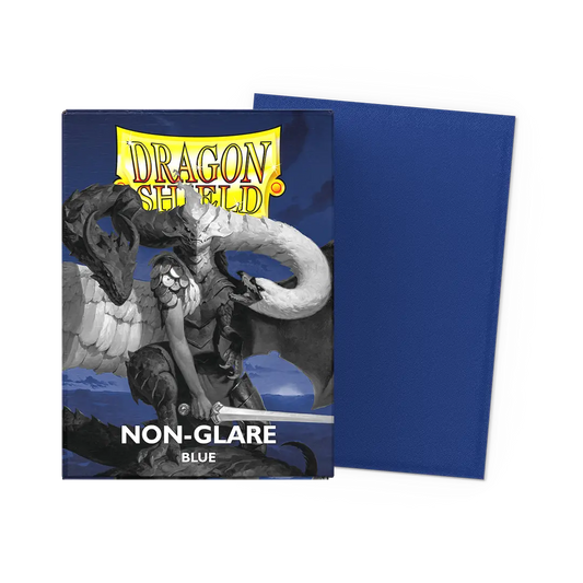 Dragon Shield -  100 Standard Sleeves - Non Glare Matte Blue