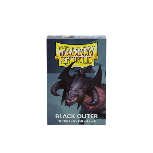 Dragon Shield - 100 Matte Outer Sleeves - Black Outer