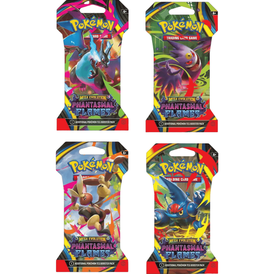 Pokemon - Mega Evolution - Phantasmal Flames - ME02 - Sleeved Booster Pack - Styles Vary