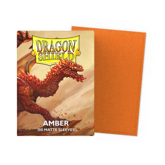 Dragon Shield - 100 Standard Sleeves - Matte - Amber