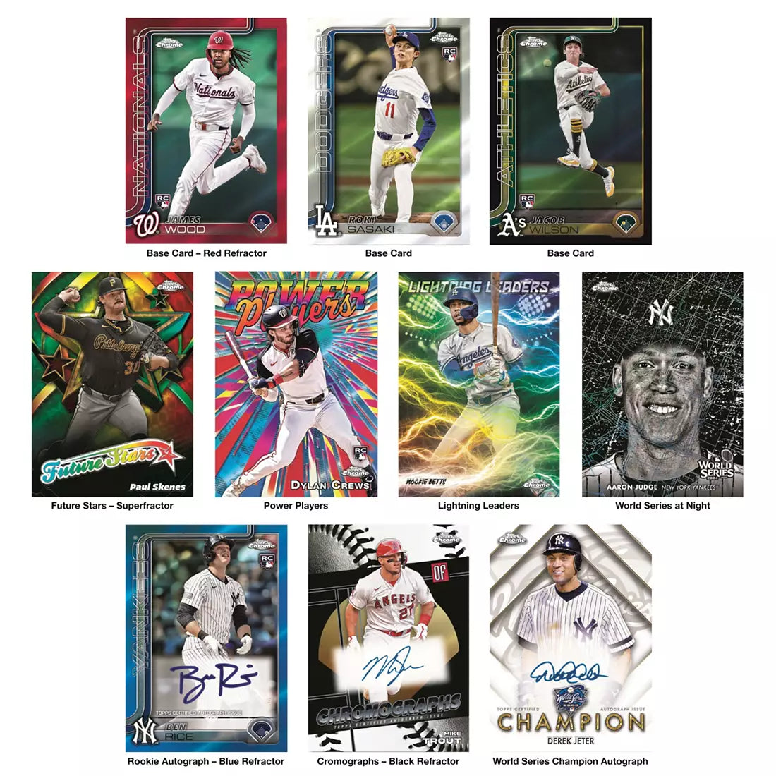 2025 Topps Chrome MLB Baseball Mega Box