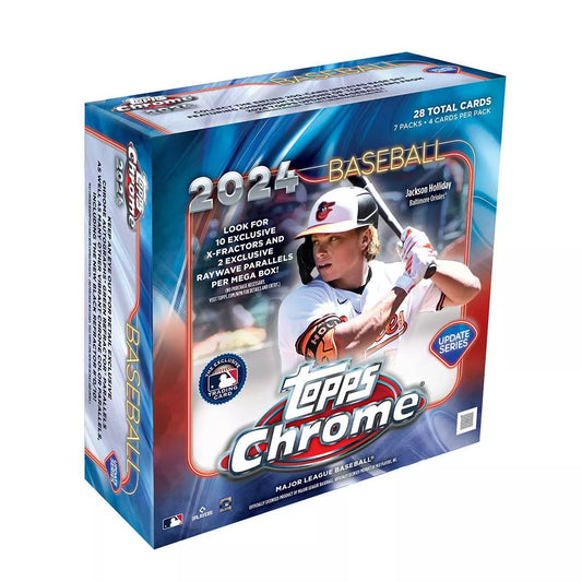 2024 Topps MLB Chrome Update Series Baseball Mega Box