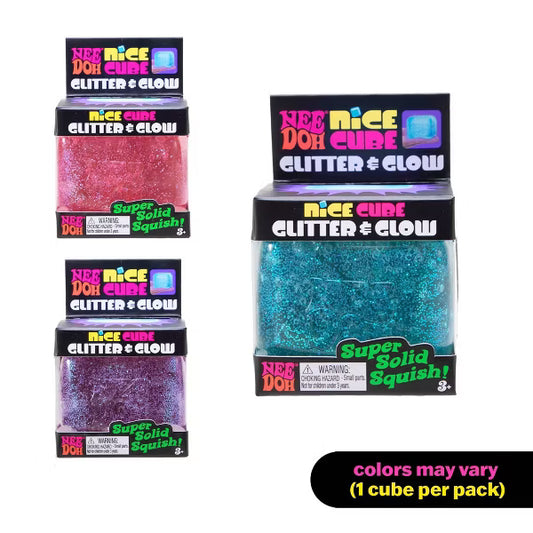 NeeDoh Nice Cube Glitter And Glow