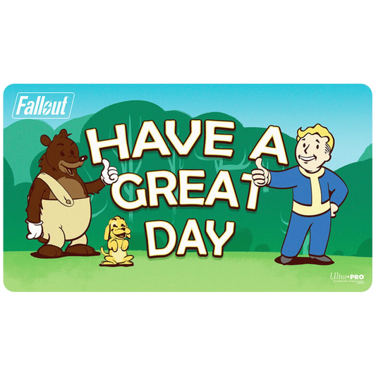 Ultra Pro Fallout Vault Boy Double Sided Playmat Have a Great Day