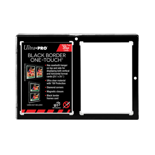 Ultra Pro - One Touch - Black Border - 2 Card - 35 PT