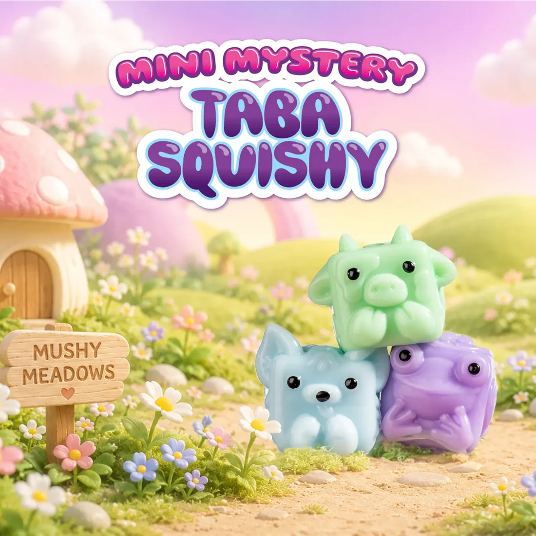 MushyKinz Mystery Mini Mushy 3 Taba Squishies Series 1