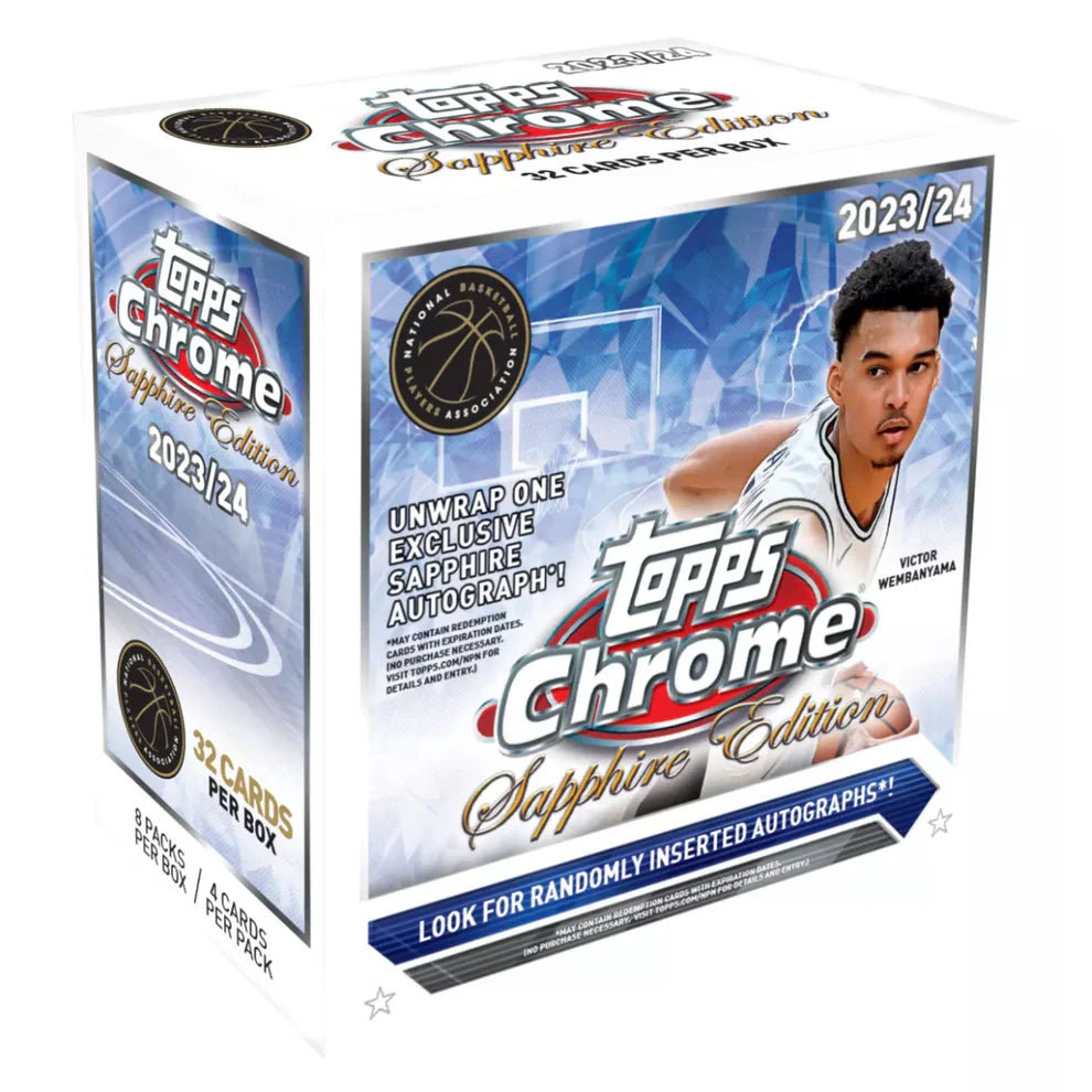 2023/24 Topps Chrome NBA Basketball Saphire Edition Hobby Box