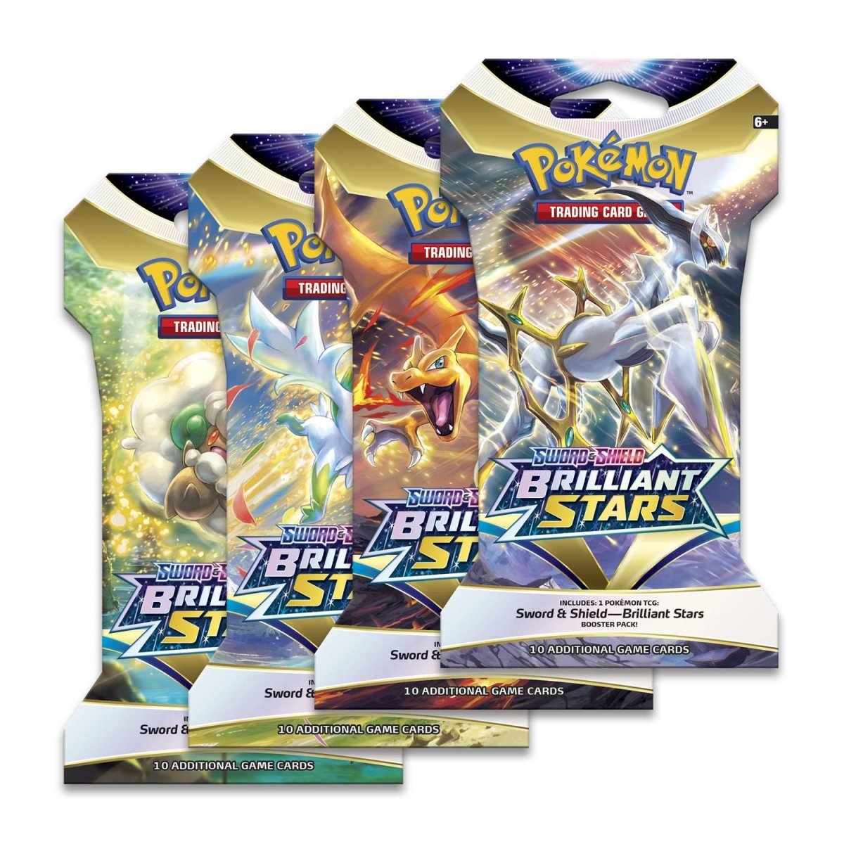 Pokemon - Sword and Shield - Brilliant Stars - Sleeved Booster Pack - Style Varies