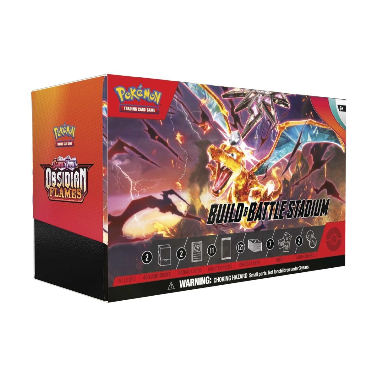 Pokemon - Scarlet and Violet - Obsidian Flames - Build and Battle Stadium Box