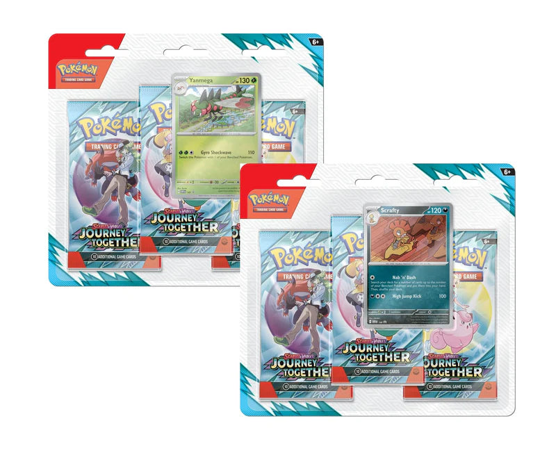 Pokemon - Scarlet and Violet - Journey Together - SV09 - 3 Pack Blister - Styles Vary