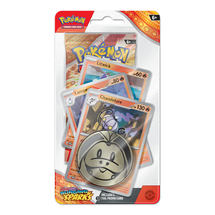 Pokemon - Scarlet and Violet - Surging Sparks - SV08 - Premium Checklane Blister Pack - Styles Vary
