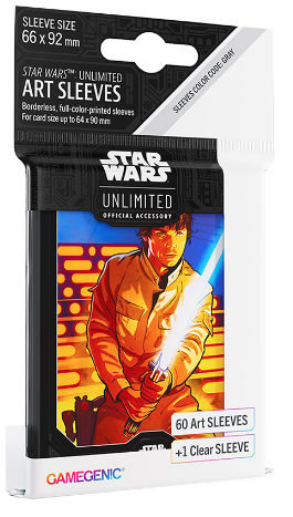 GameGenic - Star Wars Unlimited - Art Sleeves - 60 + 1 - Luke Skywalker