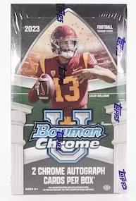 2023 Bowman Chrome U Football Hobby Box