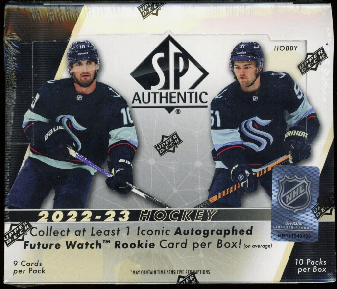 2022 NHL Upper Deck SP Authentic Hockey Hobby Box