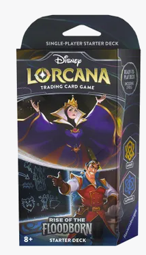 Disney Lorcana Rise of the Floodborn Starter Deck (Amber & Sapphire) Gaston