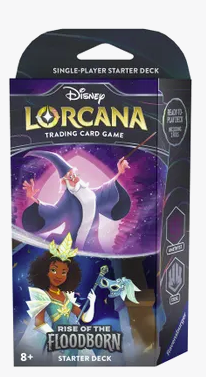 Disney Lorcana Rise of the Floodborn Starter Deck (Amethyst & Steel ) Merlin