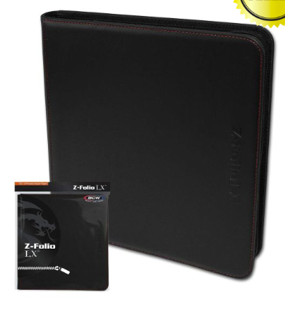 BCW Z-Folio 12-Pocket LX Album - Black