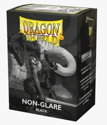 Dragon Shield -  100 Standard Sleeves - Non Glare Black