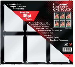 Ultra Pro - One Touch - Black Border - 6 Card - 35 PT