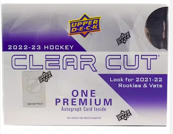 2022-23 Upper Deck Clear Cut Hockey Hobby Box