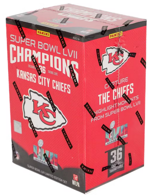 2022 Panini Super Bowl LVII Champions Football Box (Set) Kansas City Chiefs