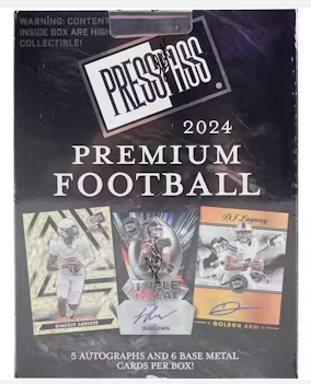 2024 Leaf Press Pass Premium Football Hobby Box