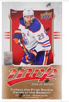 2024/25 Upper Deck MVP Hockey Hobby Box NHL