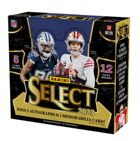 2023 Panini Select NFL Trading Card Box Football Hobby Box