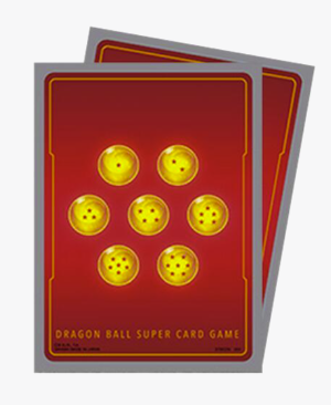 Dragon Ball Super Fusion World Card Game Official Sleeves - Standard Red (64-Pack) - Bandai Card Sleeves